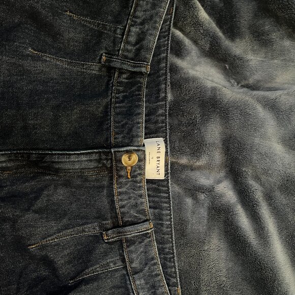 Pleated Wide-Leg Denim Trousers - Picture 4 of 6